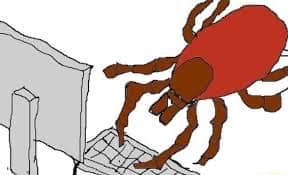 This meme is an image of a spider crawling out of a computer screen. The text "Ctrl+Alt+Del" is written on the screen, but the spider is actually crawling out of the "D" key.